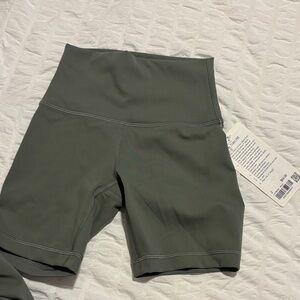 lululemon athletica Dark Green Bike Shorts